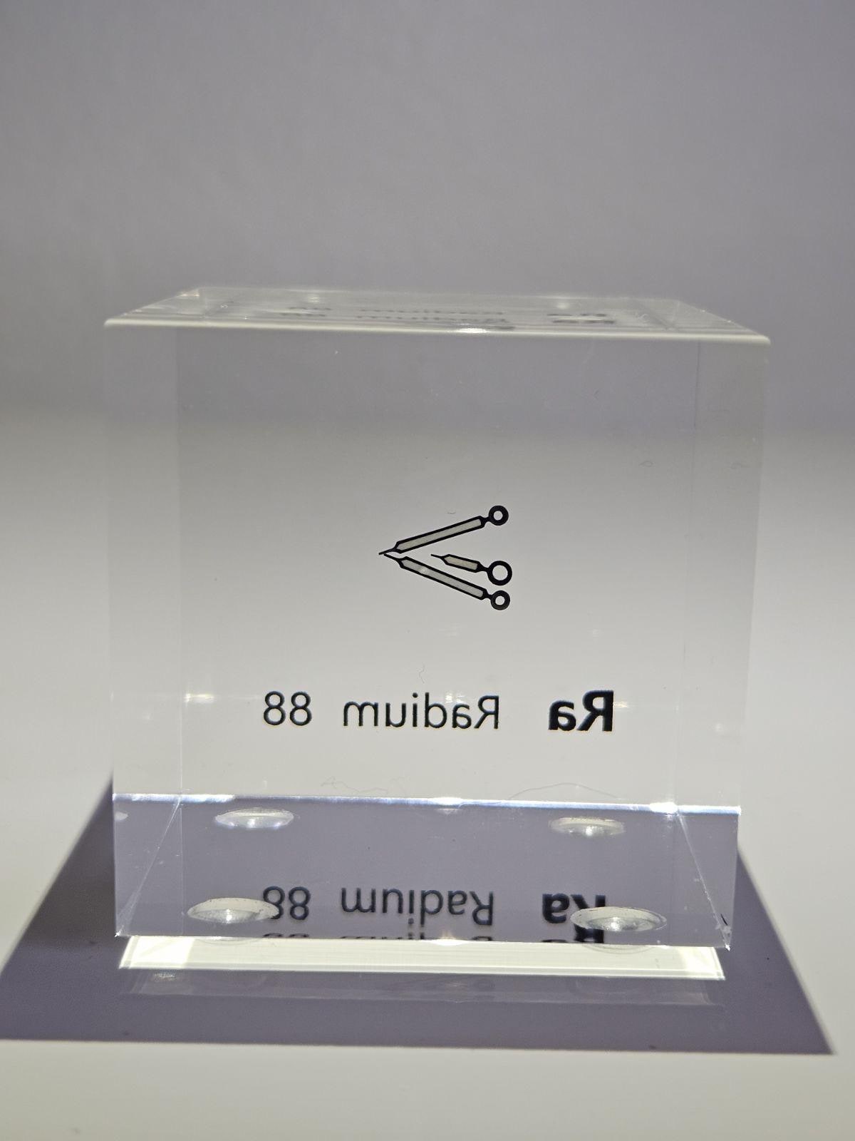 Element Ra 88 (Vintage Watch Hands) | Acrylic Element Cube