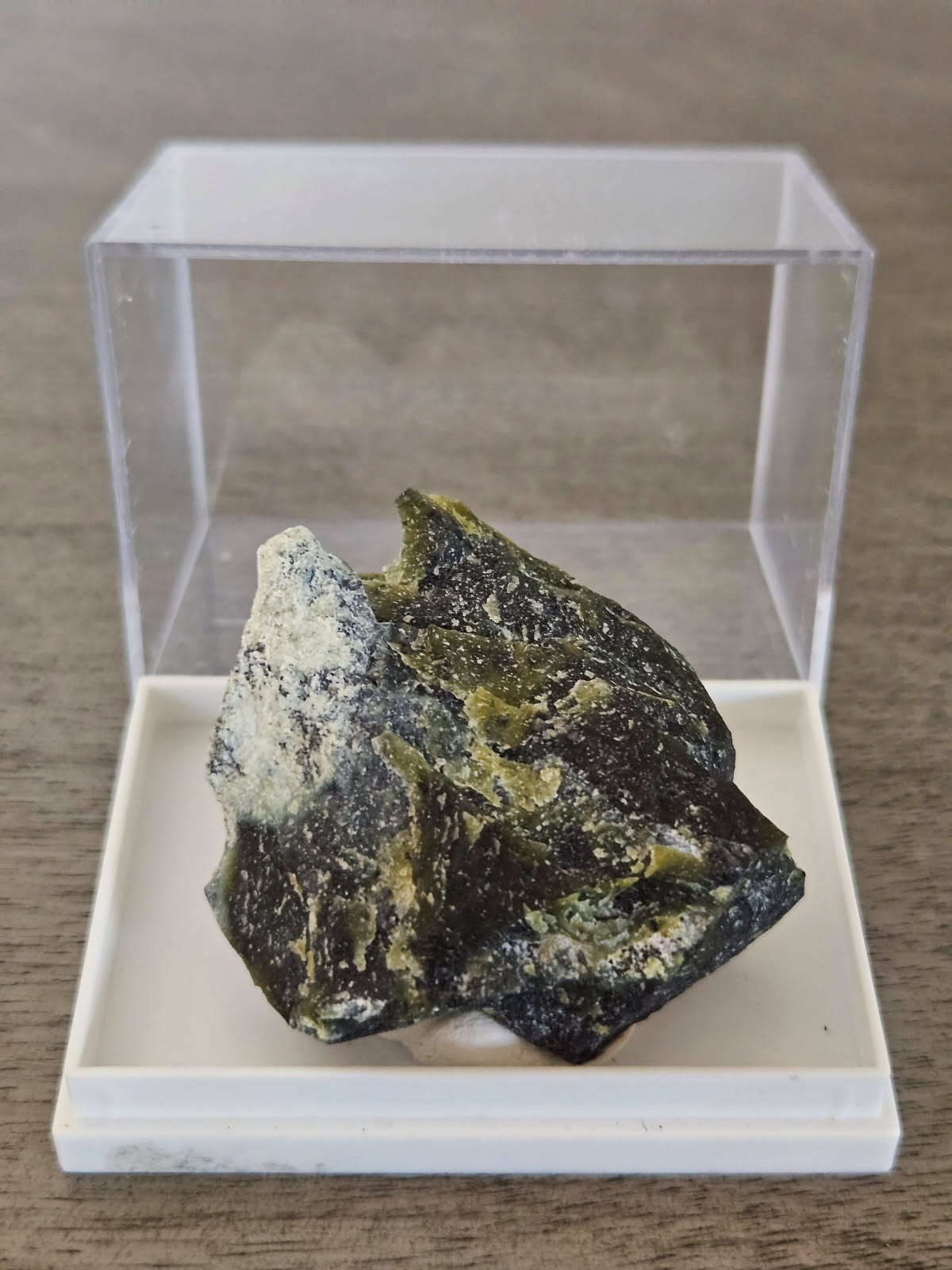 Magnetite, Chromite & Serpentine (Self-find, Analyzed) | Mineral Display Box