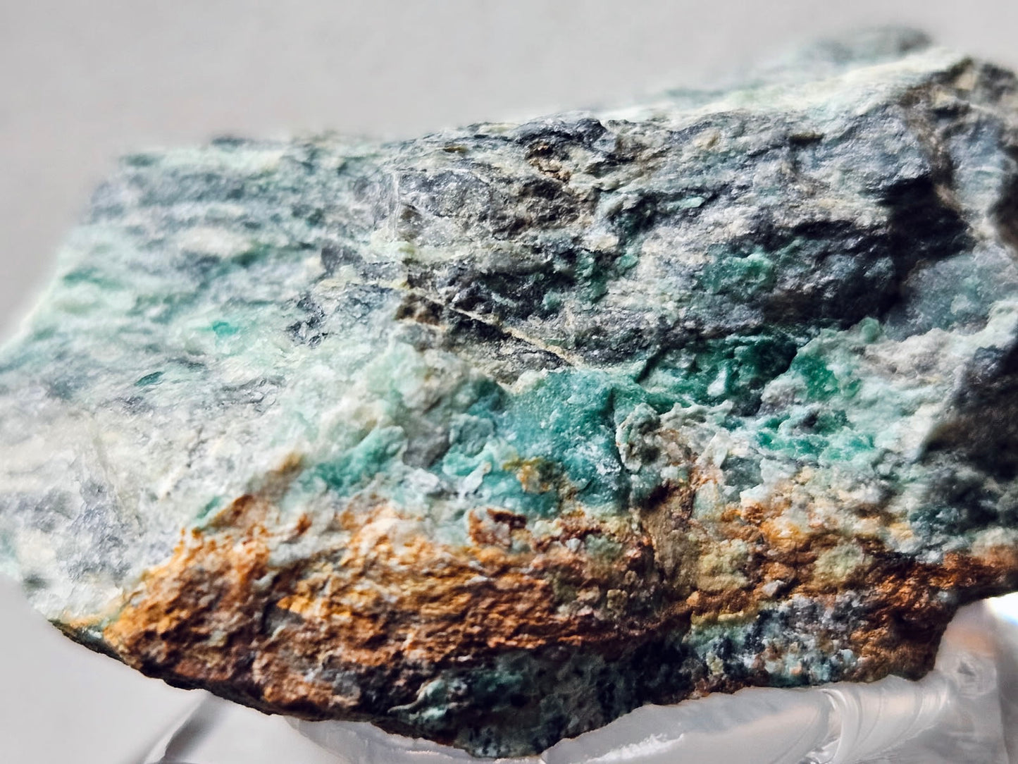 Pyrite, Talc & Serpentine (Self-find, Analyzed) | Acrylic Mineral Display