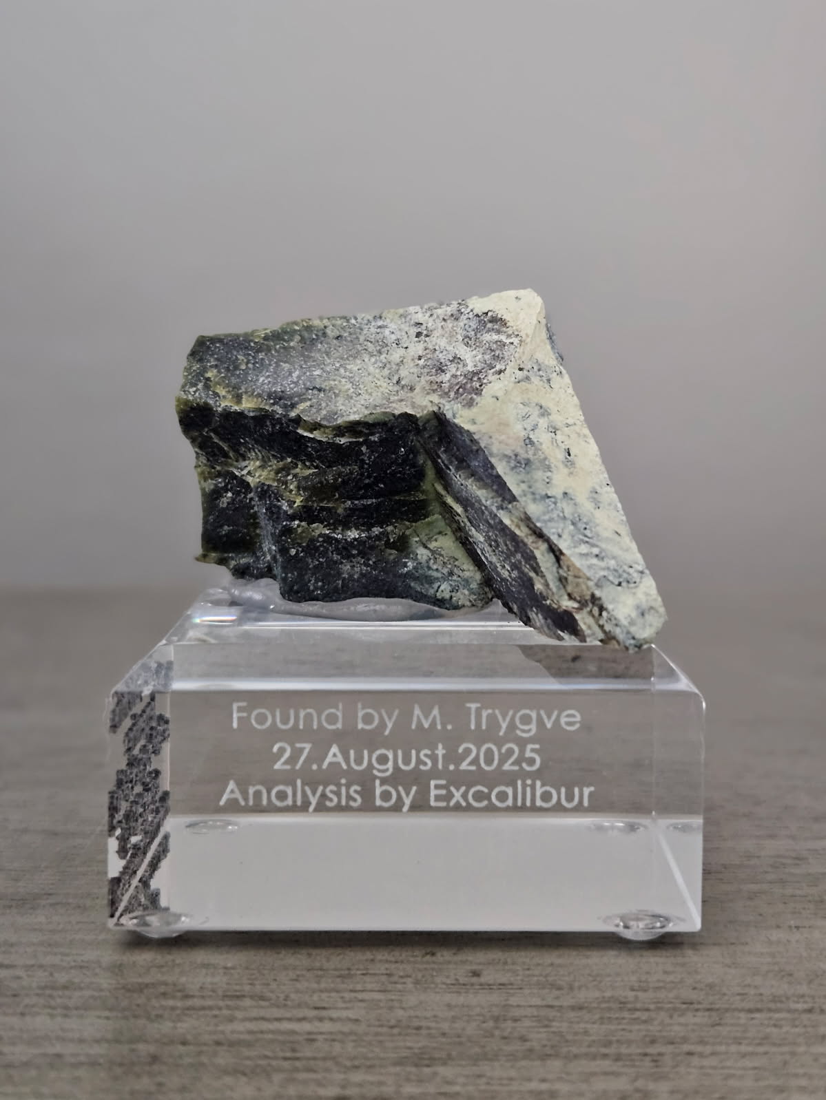 Magnetite, Chromite & Serpentine (Self-find, Analyzed) | Acrylic Display