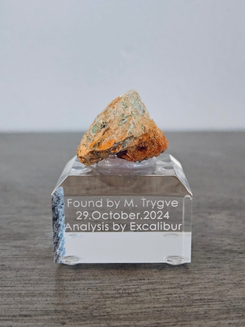 Talc, Antigorite & Brucite (Self-find, Analyzed) | Acrylic Mineral Display