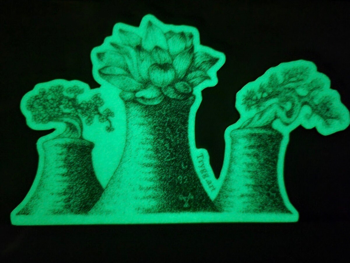 Power Plant | Glow-in-Dark Sticker