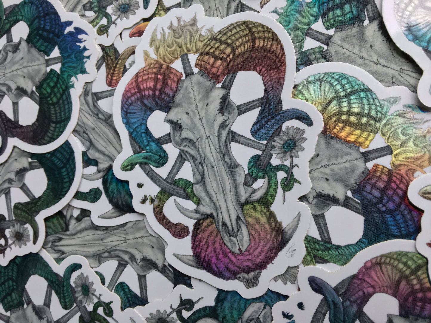 Mors Irrumat Omnia | Holographic Sticker | Ninth House