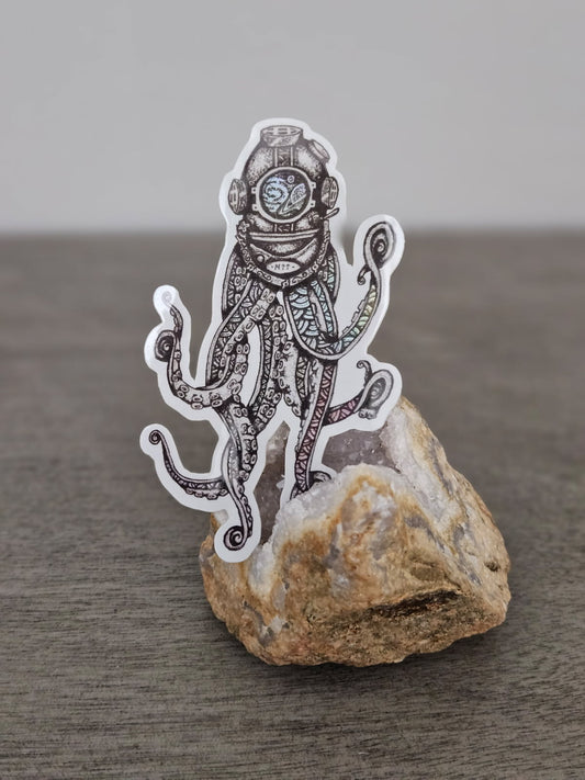 Tentacles in Space | Holographic Sticker