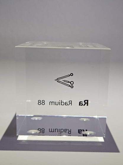 Element Ra 88 (Vintage Watch Hands) | Acrylic Element Cube