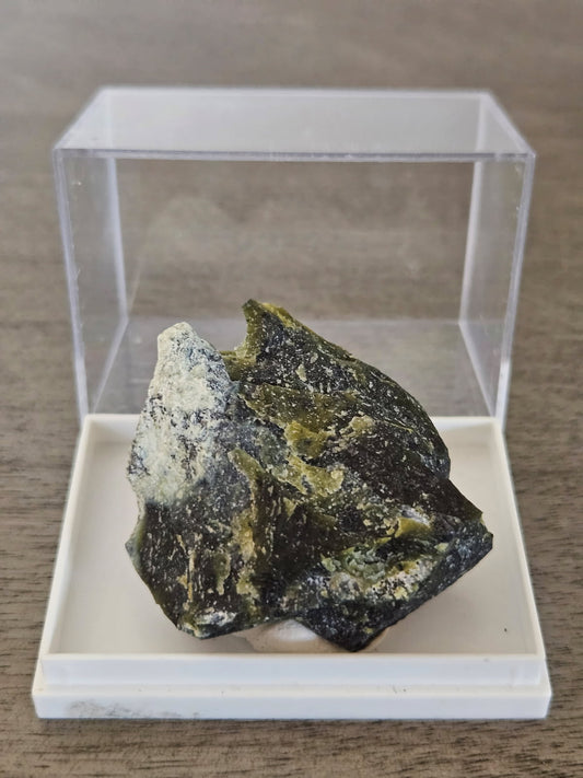 Magnetite, Chromite & Serpentine (Self-find, Analyzed) | Mineral Display Box