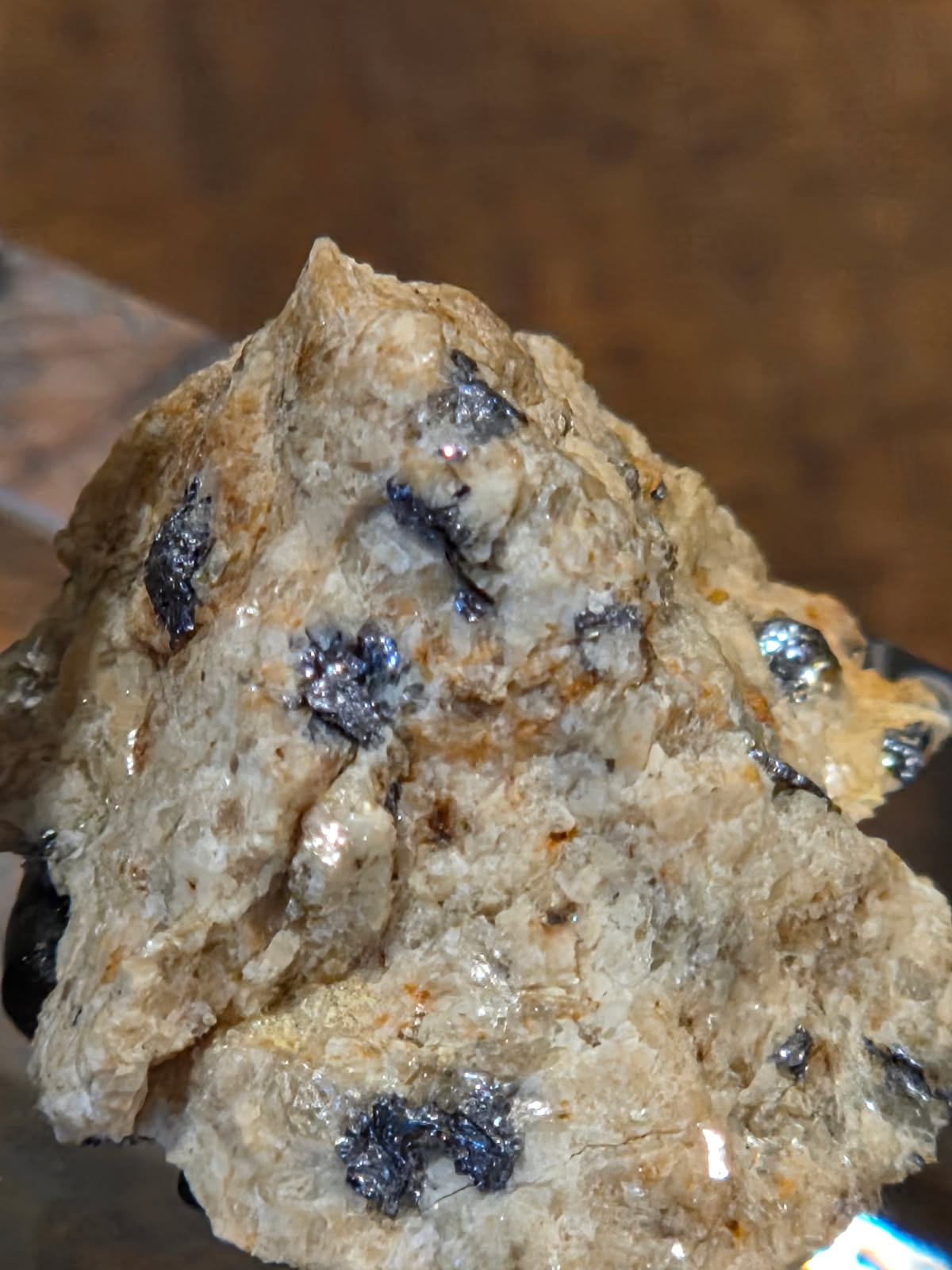 Molybdenite (Antarctica, GANOVEX I) & Molybdenum Metal Density Cube | Rare Mineral Display