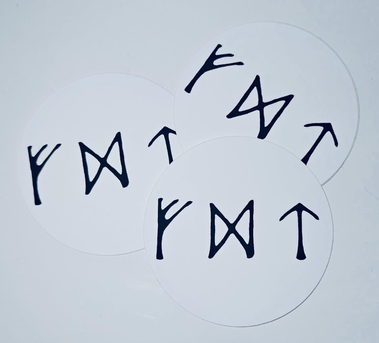 Fehu Dagaz Tiwaz | Resist Fascism Sticker