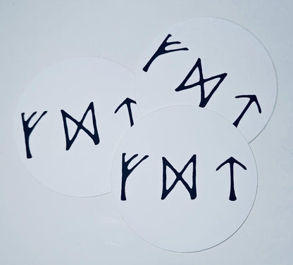 Fehu Dagaz Tiwaz | Resist Fascism Sticker