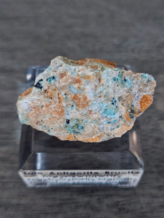 Talc, Antigorite & Brucite (Self-find, Analyzed) | Acrylic Mineral Display