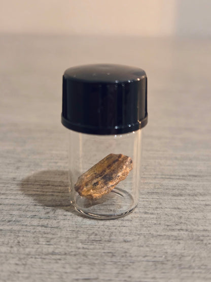 Samarskite Crystal | Rare Mineral in Vial