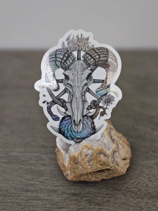 Mors Irrumat Omnia | Holographic Sticker | Ninth House