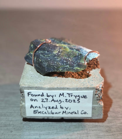 Magnetite, Chromite & Serpentine (Self-find, Analyzed) | Mineral Display Box