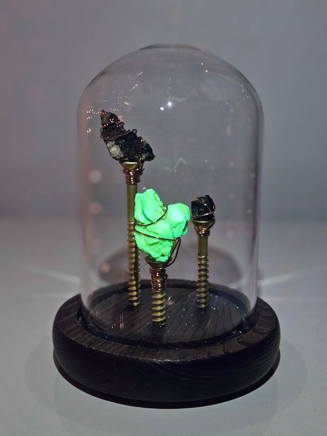 Steampunk/Antique (Fluorescent Mineral) | Rare Mineral Display