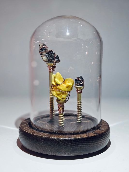 Steampunk/Antique (Fluorescent Mineral) | Rare Mineral Display
