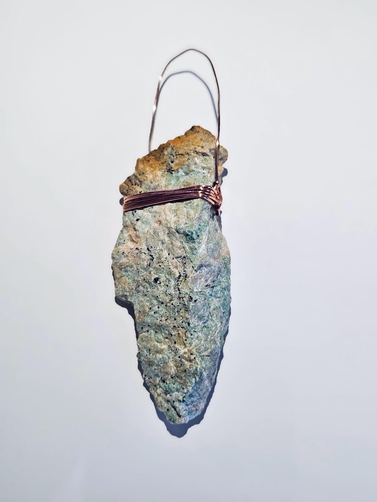 Listwanite | Copper Wire Wrapped Mineral