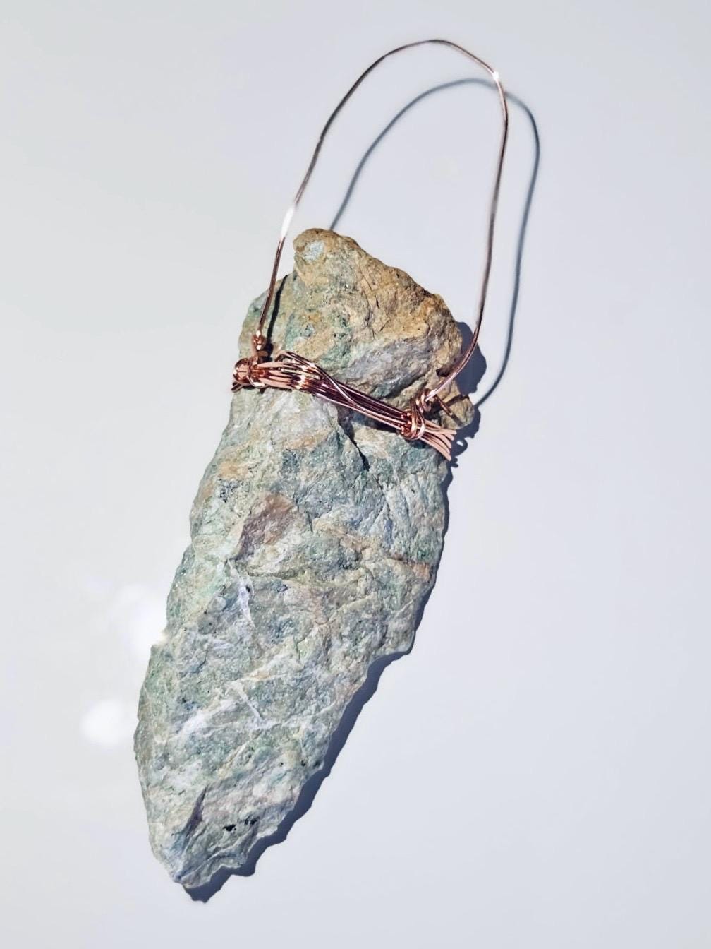 Listwanite | Copper Wire Wrapped Mineral