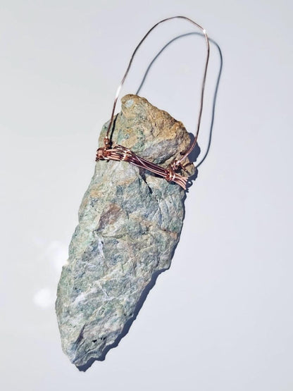 Listwanite | Copper Wire Wrapped Mineral